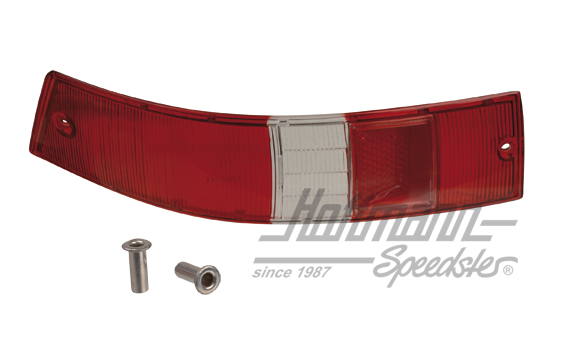 Tail-light lens, red/white/red, 911, 65-68, left | 901 631 403 01 | 580-2573-01