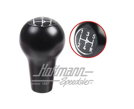 Shift-lever knob, 911, shiny black, 72-86 | 911 424 071 01 | 512-0354-14