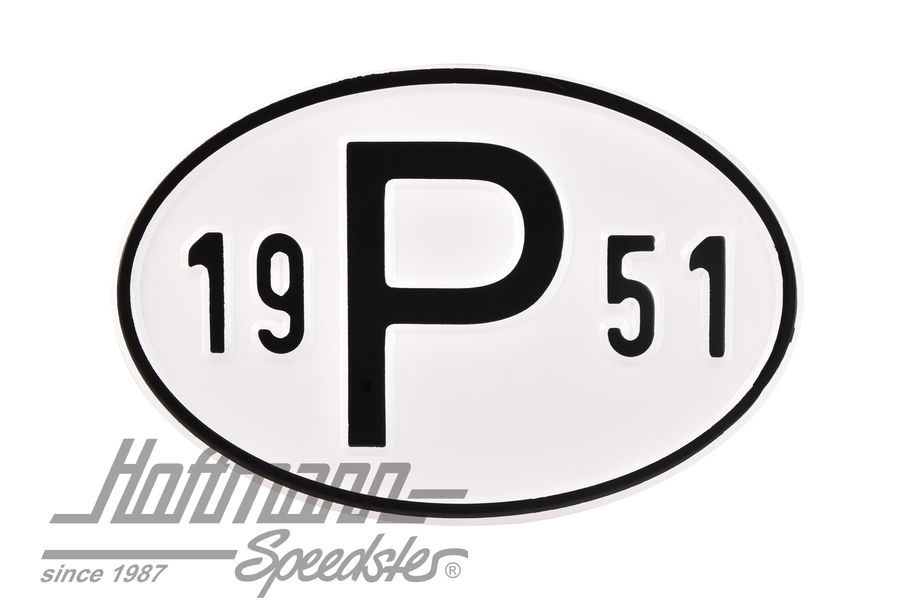 Nationality plate, alu, "P", with year 1951 |  | 020-2405-51
