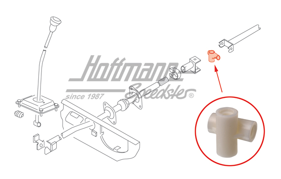 Universal joint, shift rod, middle/rear | 251 711 551 | 315-1505