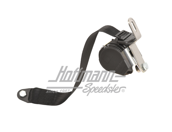 Retractor belt, rear, black, Sedan                                                                  