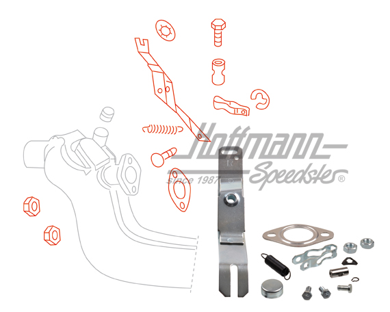 Attachment kit, heat exchanger, right                                                               