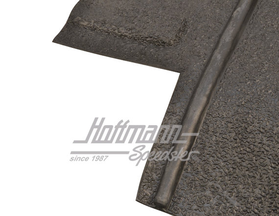 Rubber carpetings, seat box, rear                                                                   