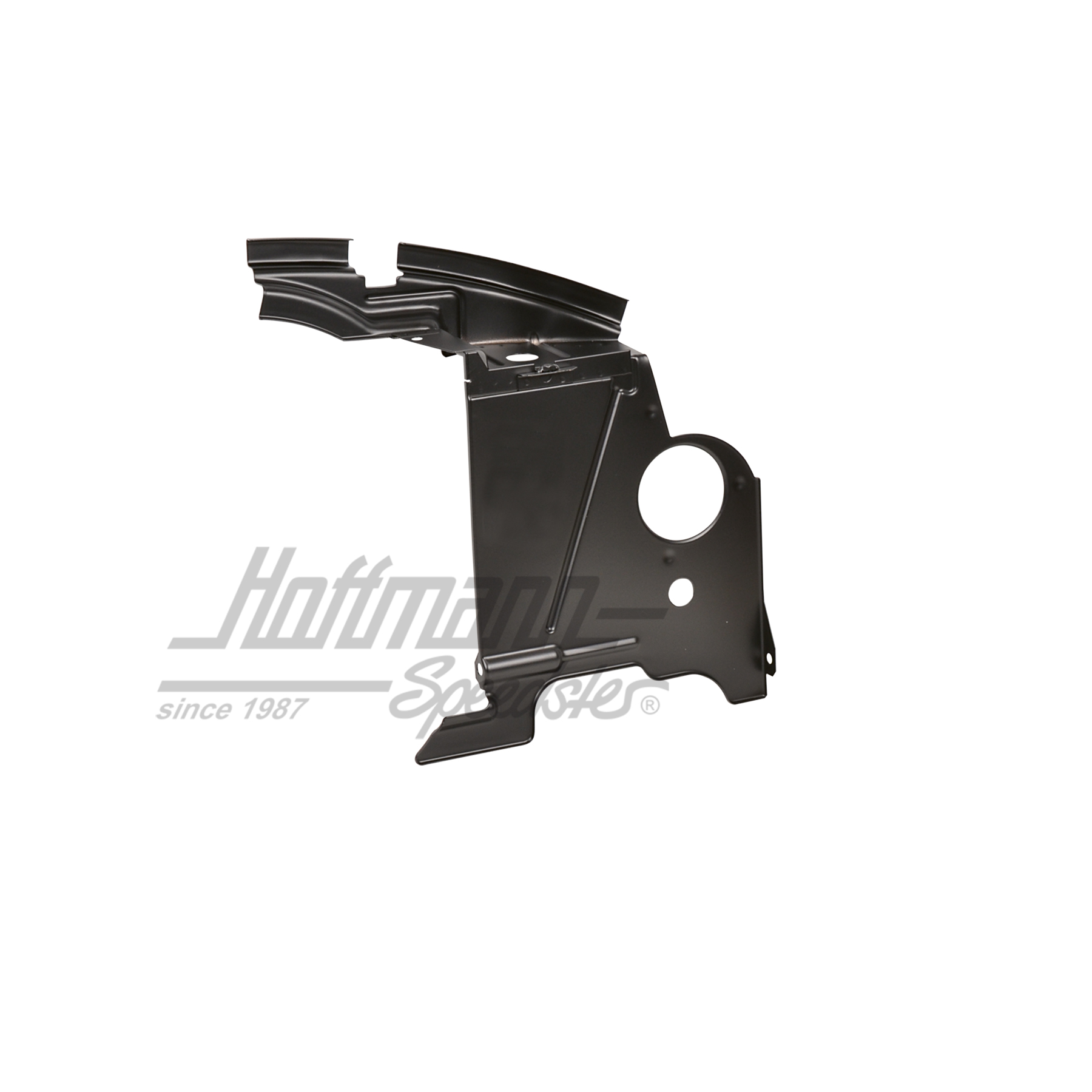 Engine tin, 964, front, black, right | 964 106 283 09 | 530-4020-02