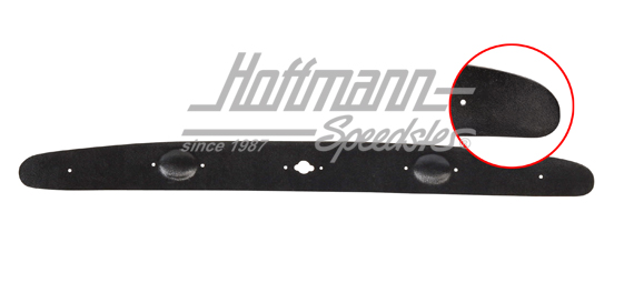 Header bow trim, -68, black | 141 871 613 BK | 060-4101-04