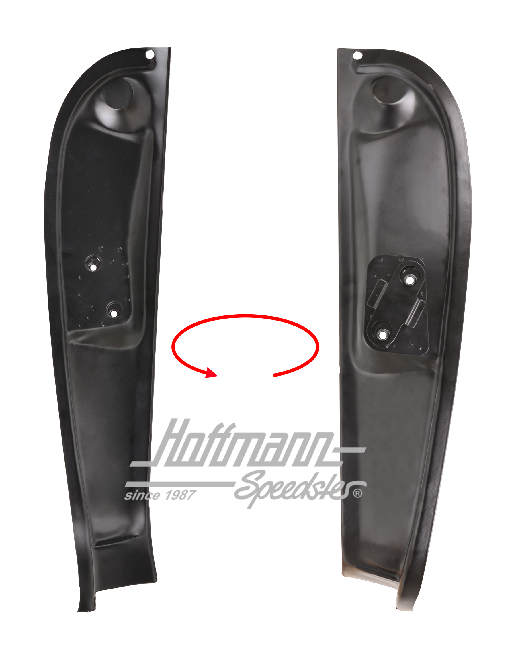 Lock pillar plate, 911/912, 65-68, right | 901 502 042 00 | 590-0050-02