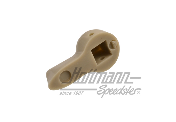 Door lock pull, hinged door, silver-beige                                                           