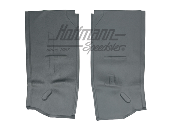 Rubber mats, wheel house, Bus T1, front, grey | 234 863 665 | 098-0000-50