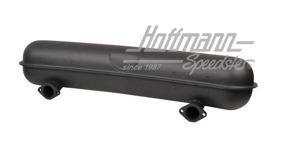 Sports exhaust, sheet steel, 2x50mm, 66-73                                                          