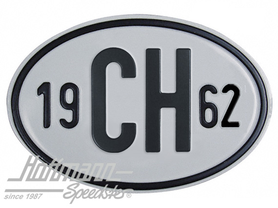 Nationality plate "CH", alu, with year 1962 |  | 020-2401-62