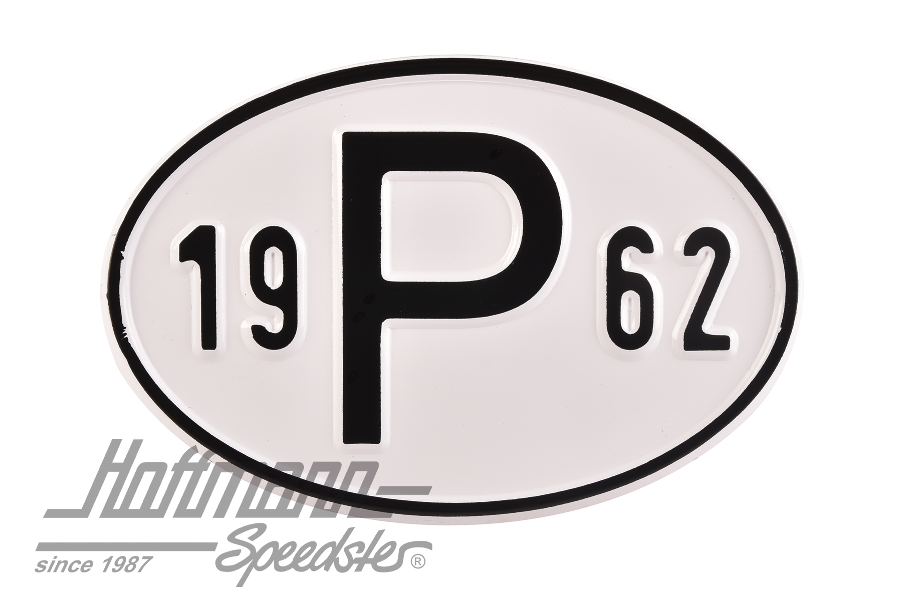 Nationality plate, alu, "P", with year 1962 |  | 020-2405-62