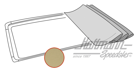 Folding roof cover, Golf 2, Sonnenland, beige | --------- | 208-5582-20