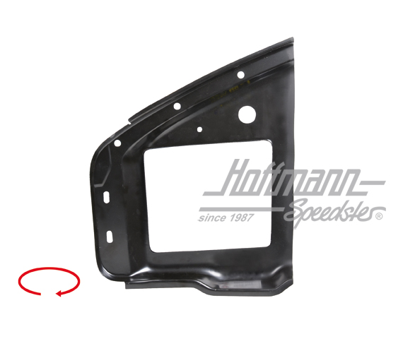 Bumper bracket support, front side panel, 69-73, right                                              