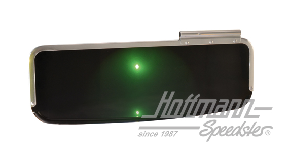 Sun visor, plastic, green, -.57, left | 113 857 551 | 055-7301-11