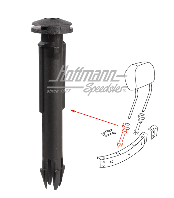 Guidance, headrest, 8.75- | 811 881 939 01 C | 055-7060