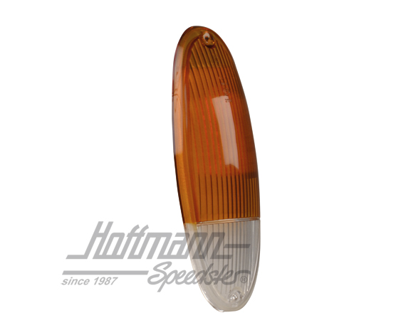 Turn-indicator lens, 
Porsche 914, orange/white                                                    