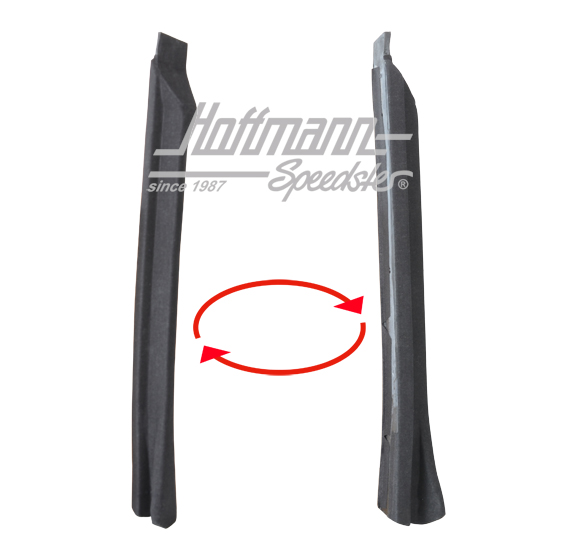 Seal, roof-frame, inner, Convertible, 83-85, left                                                   