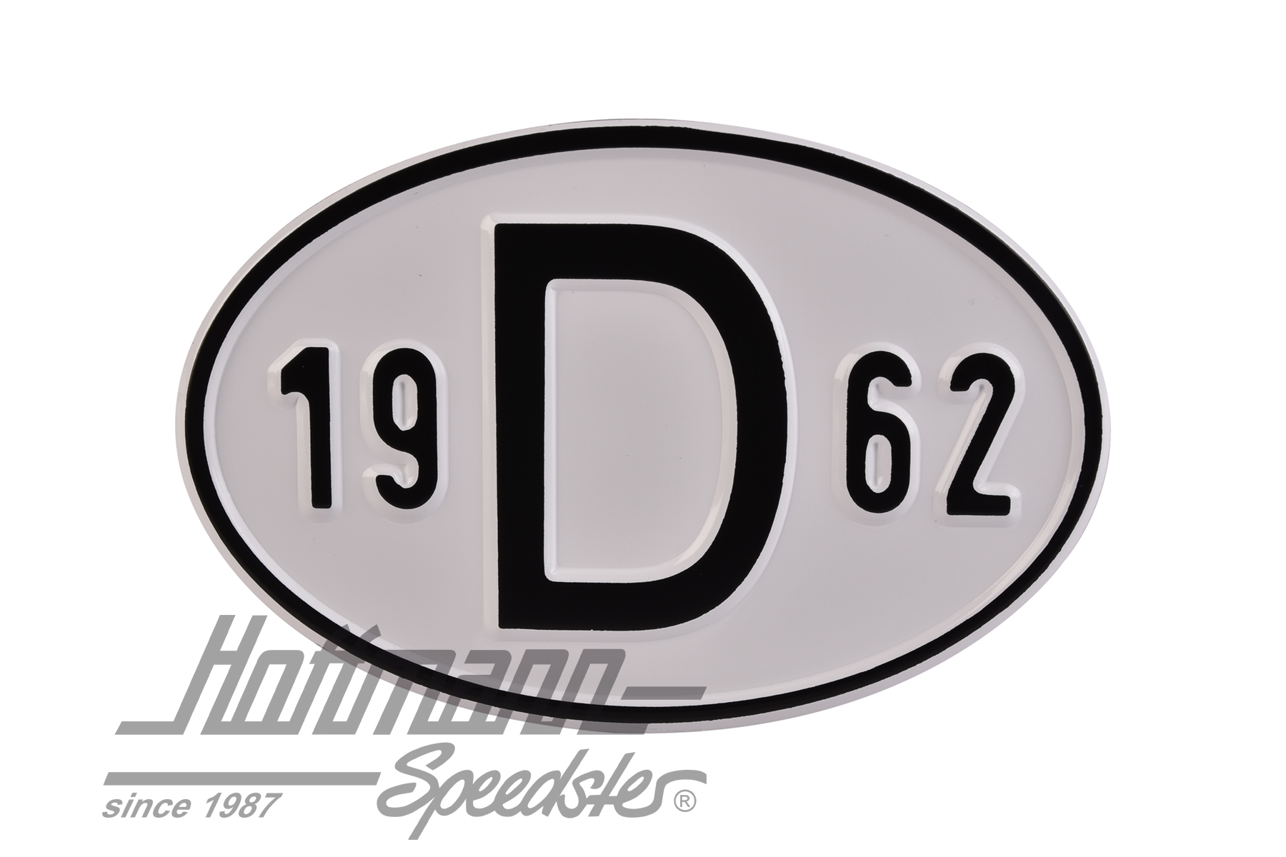 Nationality plate "D", alu, with year 1962 |  | 020-2396-62