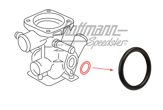 Sealing ring, small, thermostat housing | N  902 781 01 | 307-4015-22