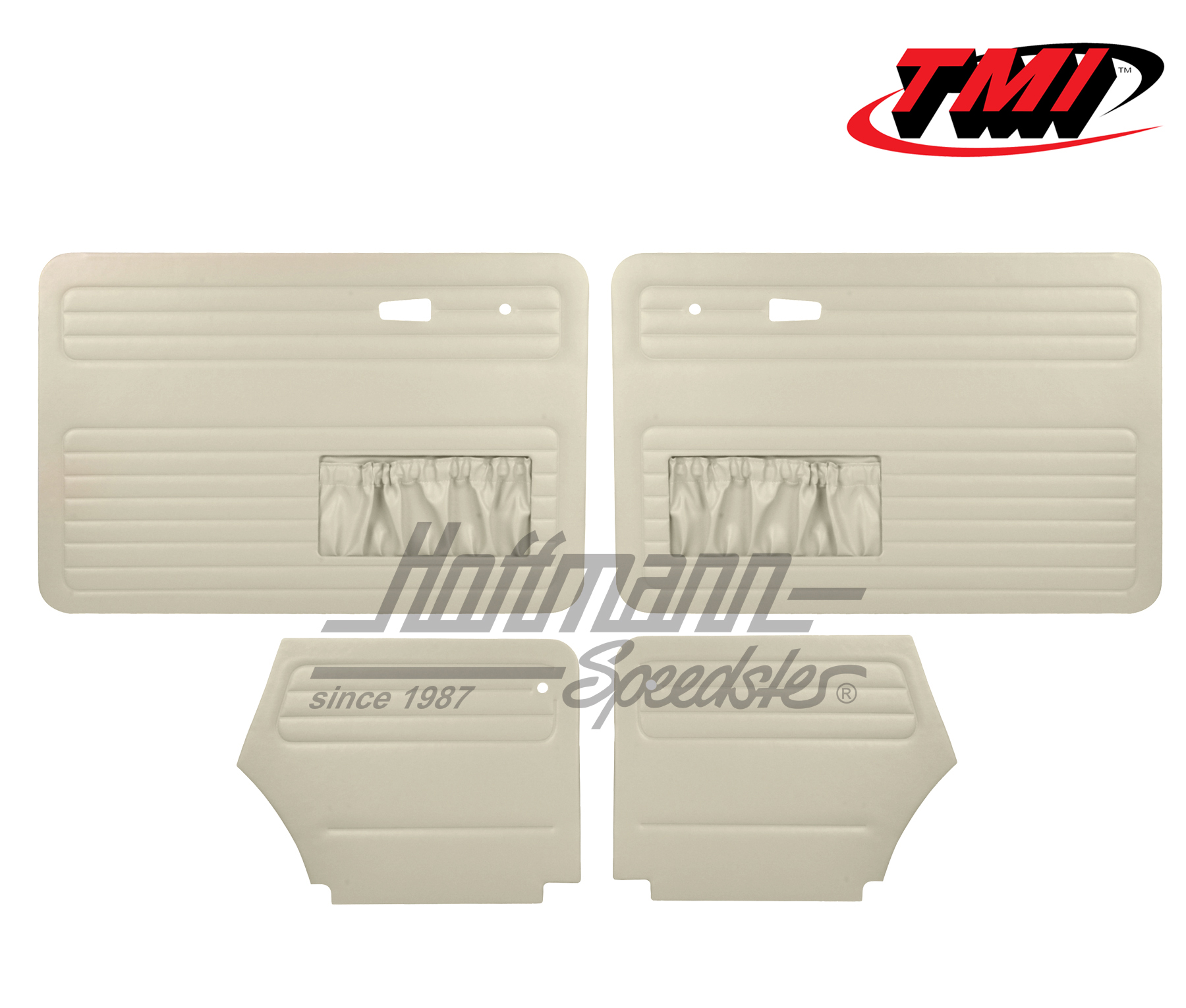 Door panels, Beetle Convertible, 8.72-, off-white | 10-1330-15 | 055-7584