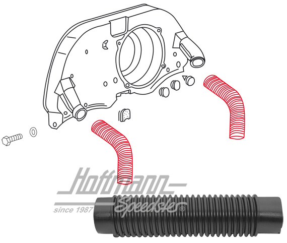 Heater hose (plastic) | 113 255 292 A | 020-0914