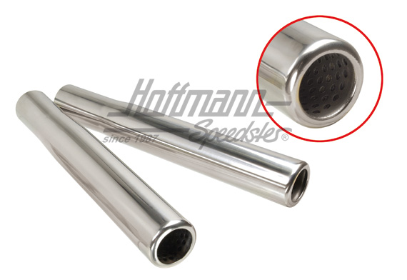 Tailpipes, stainless steel, ø28mm, 260mm | AC 113 163 HD | 020-3516