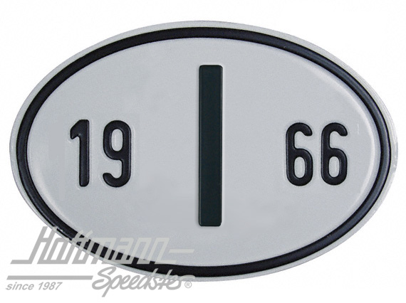 Nationality plate "I", alu, with year 1966 |  | 020-2402-66