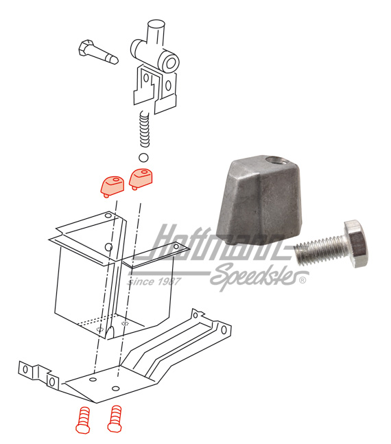 Shift-lever gate, 5-gear, Bus T3 | 251 711 173 C | 315-1412