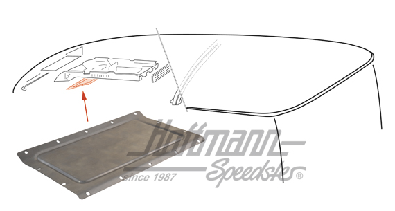 Cover, airflow front, 55-67 | 211 817 753 | 095-0122-10