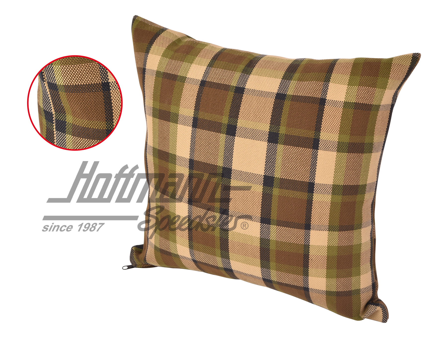 Cushion, Westfalia, brown/beige, 39x39cm |  | 098-1310-53