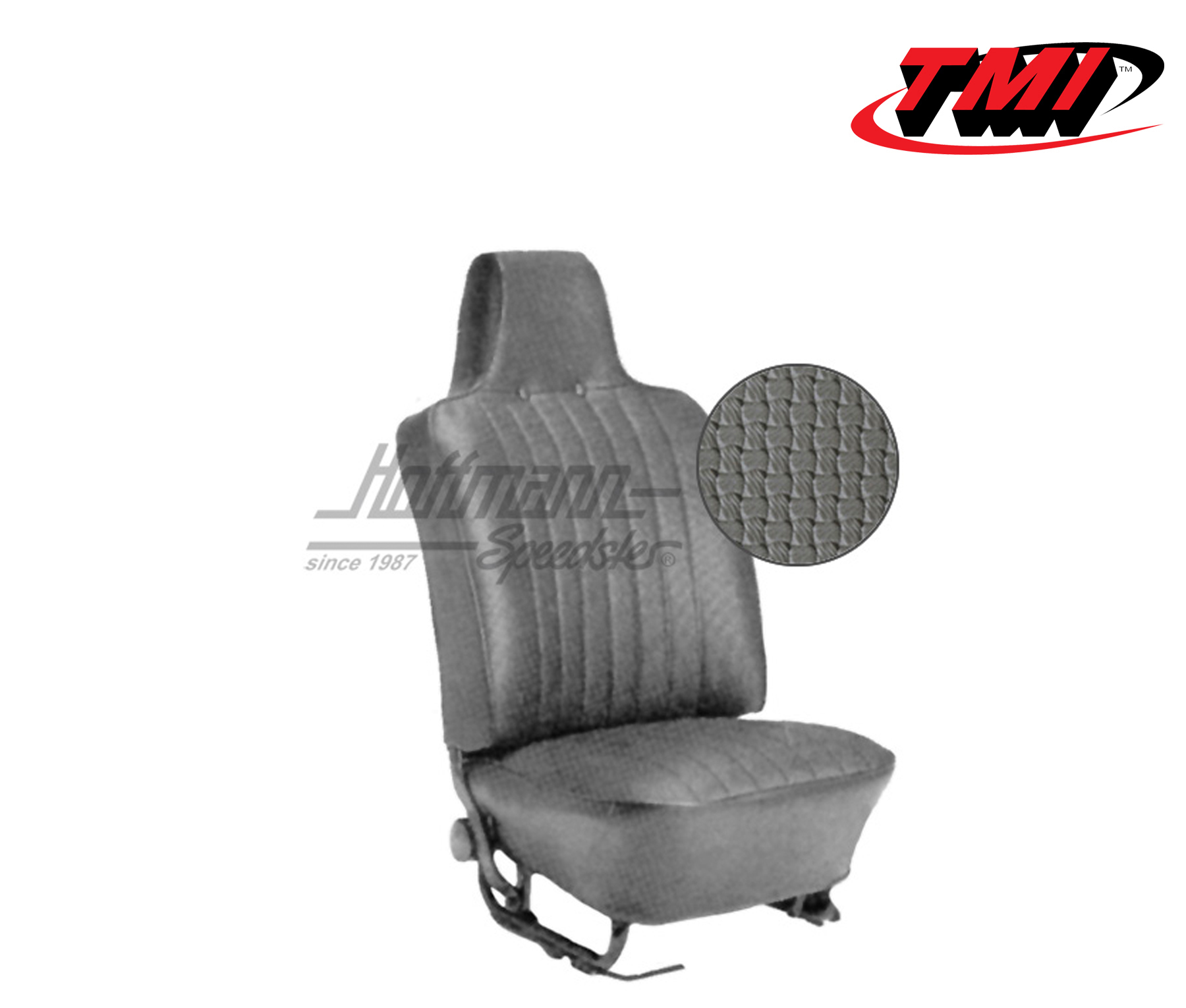 Seat upholstery, Sedan, 8.69-7.72, Basketweave, grey | 43-1126-06 | 055-5135
