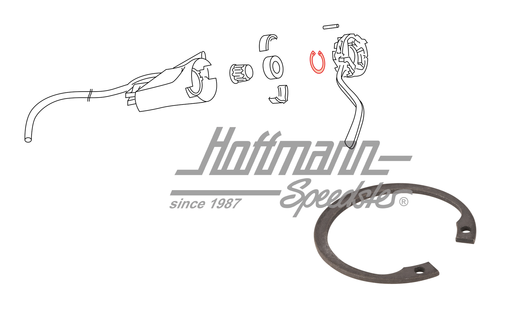 Snap ring, bearing/steering-column
, 8.67-7.70                                                     