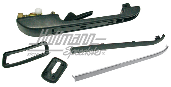 Door handle, black, outer, rear, left | 193 839 205 | 180-1101