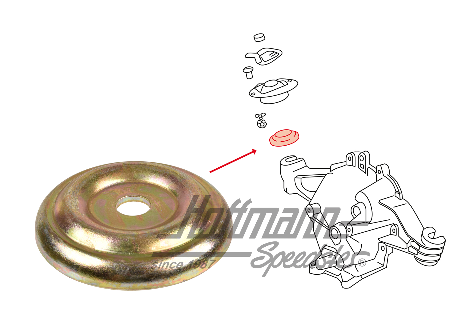 Washer, below, gearbox mount, 914                                                                   