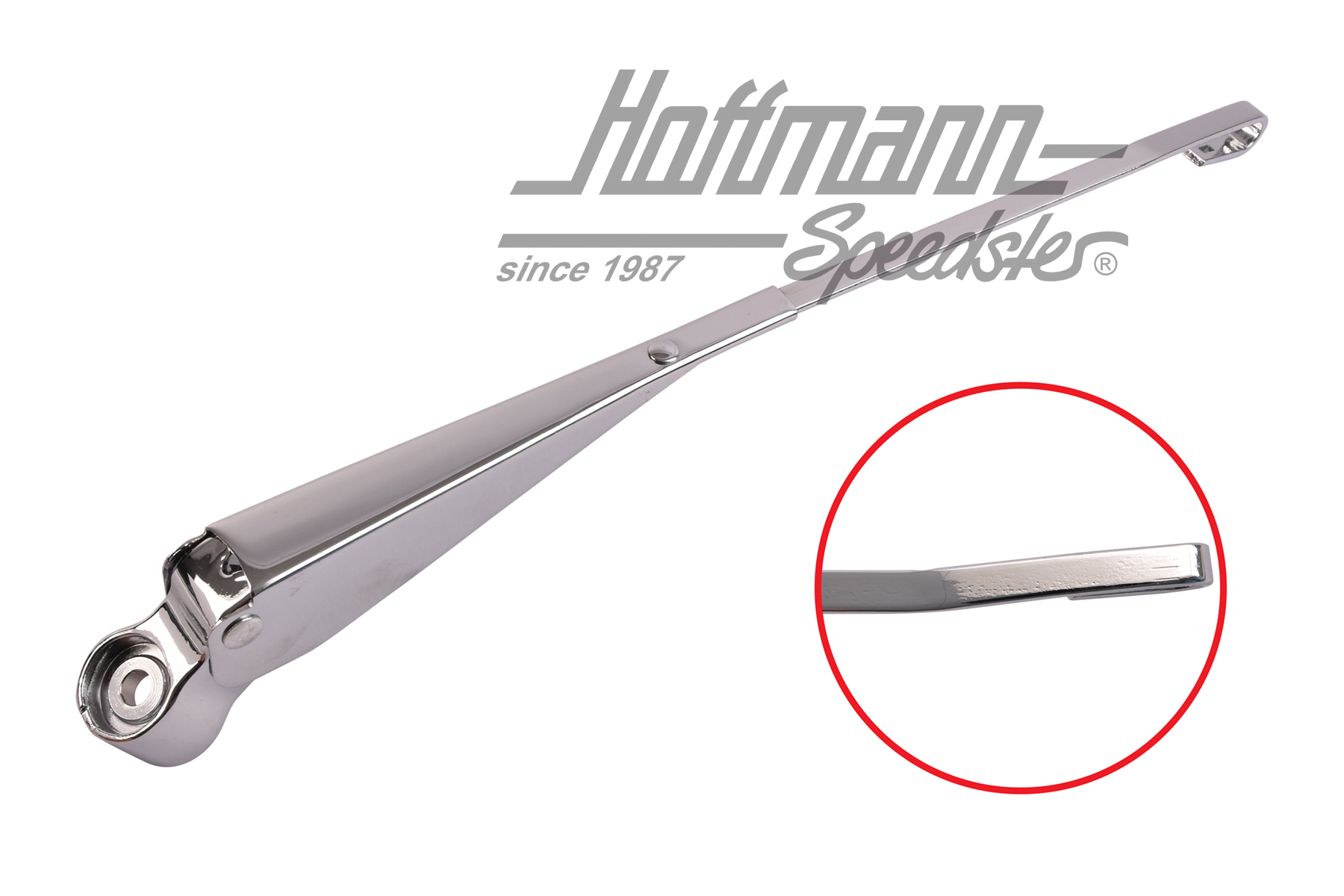 Wiper arm, 8.72-, 1303, left, chromed | 133 955 409 | 020-4800-01
