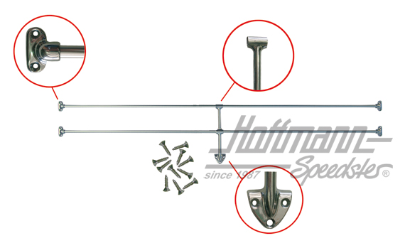 Jail Bars, rear window, Bus T1/T2, 63-79 | 241 898 400 | 097-8520
