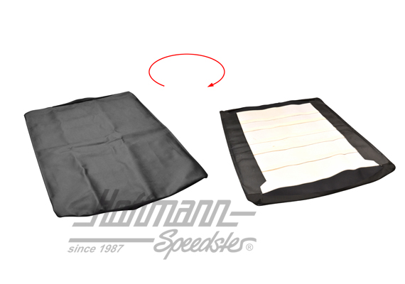 Folding roof cover, Golf 2, PVC, black                                                              