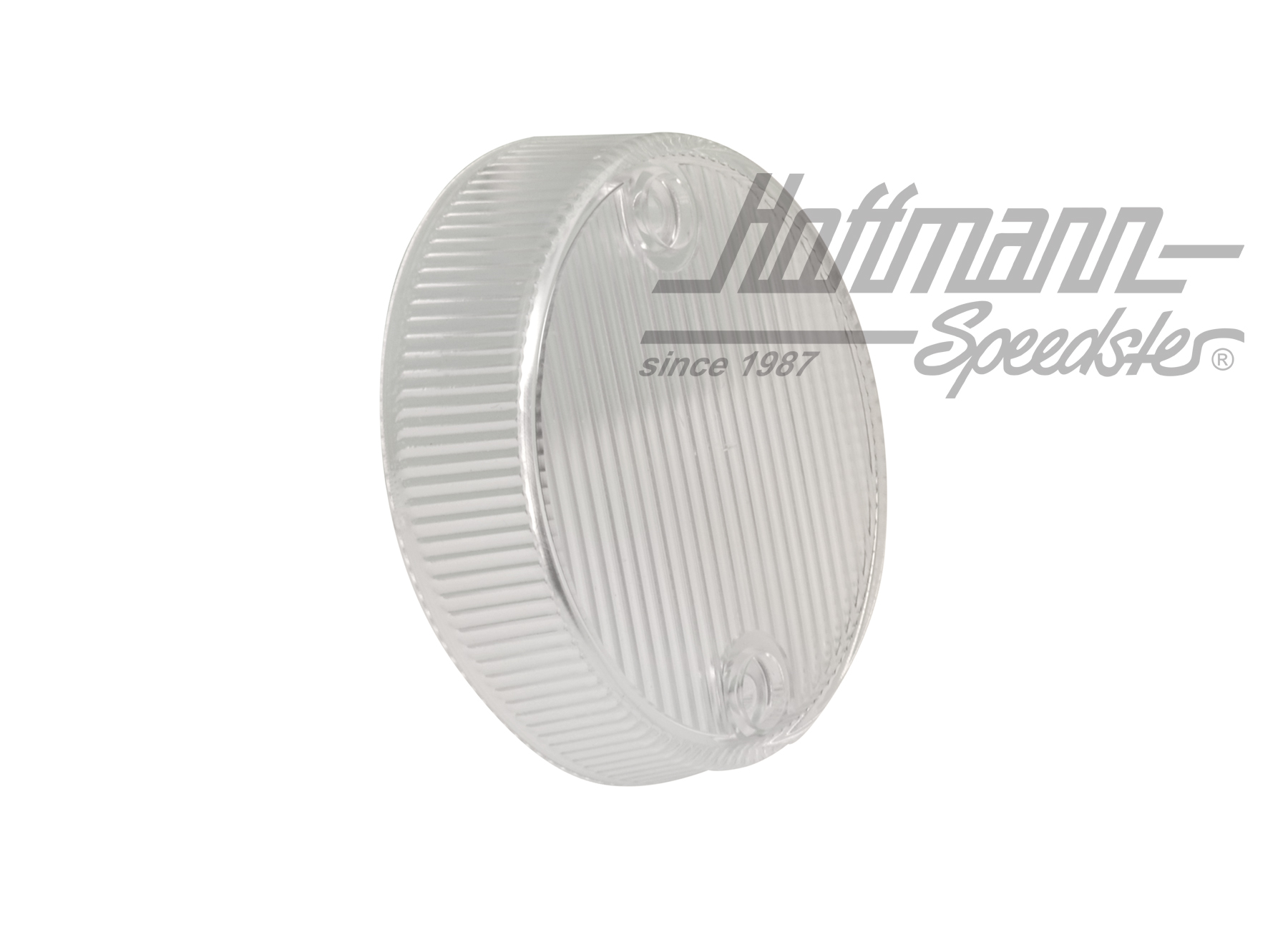 Glass, side marker light, white, left                                                               