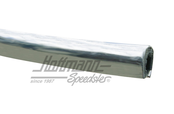 Rain gutter moulding, universal, chromed | 4400128 | 020-2075
