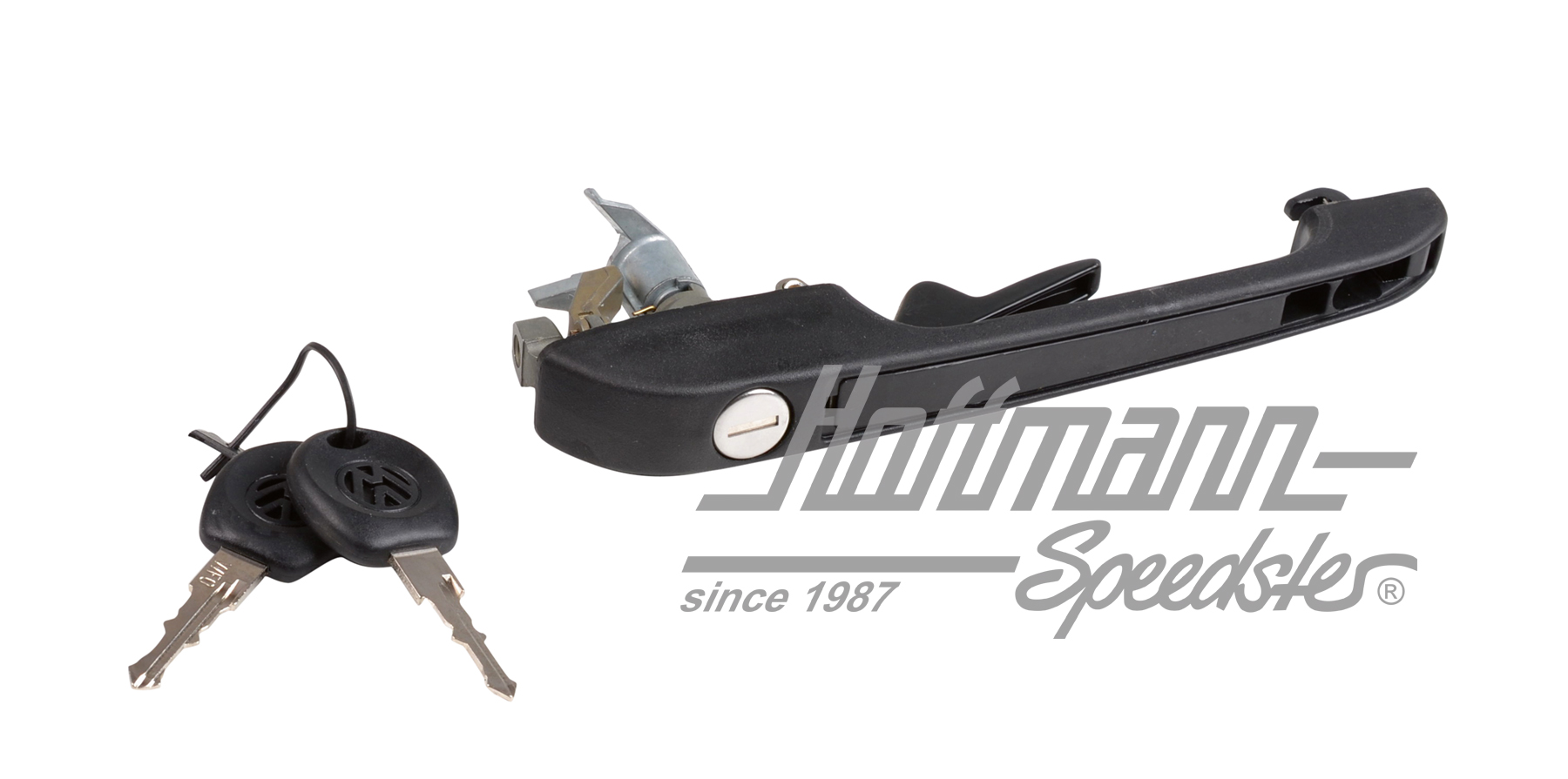 Door handle, Golf 1/2, front, left, Top-Quality | 191 837 205 A | 180-1003-01