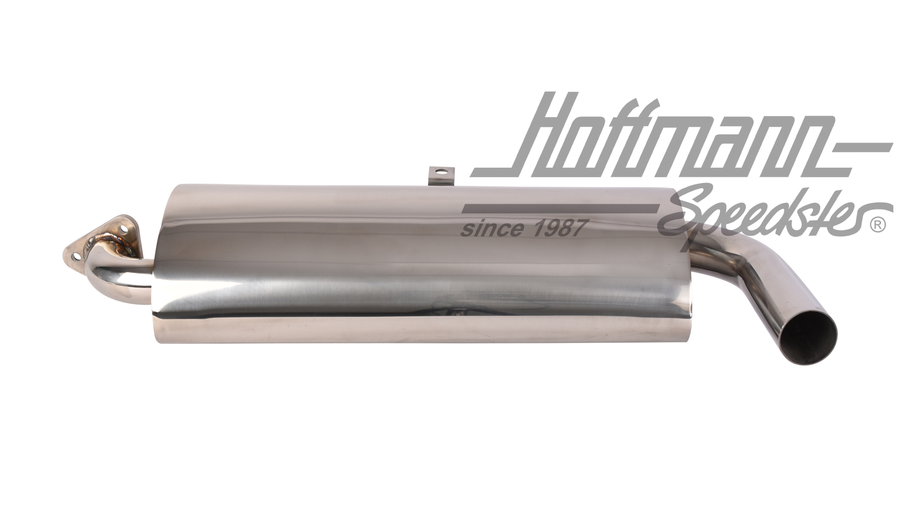 Single exhaust muffler, stainless steel, Bus T1/T2                                                  