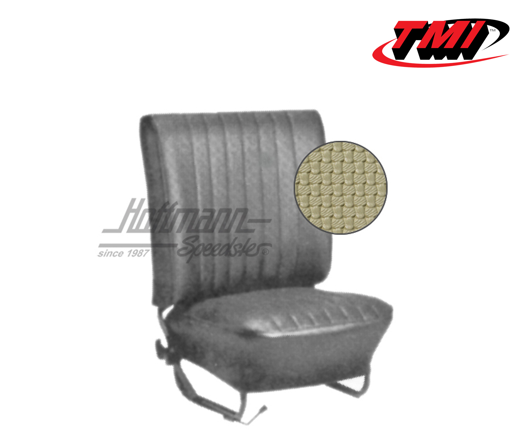 Seat upholstery, Sedan, 67-72, Basketweave, beige | 43-1130-04 | 055-5930