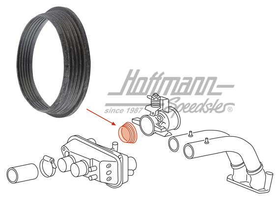 Gasket, throttle body, WBX | 025 133 073 | 307-5070