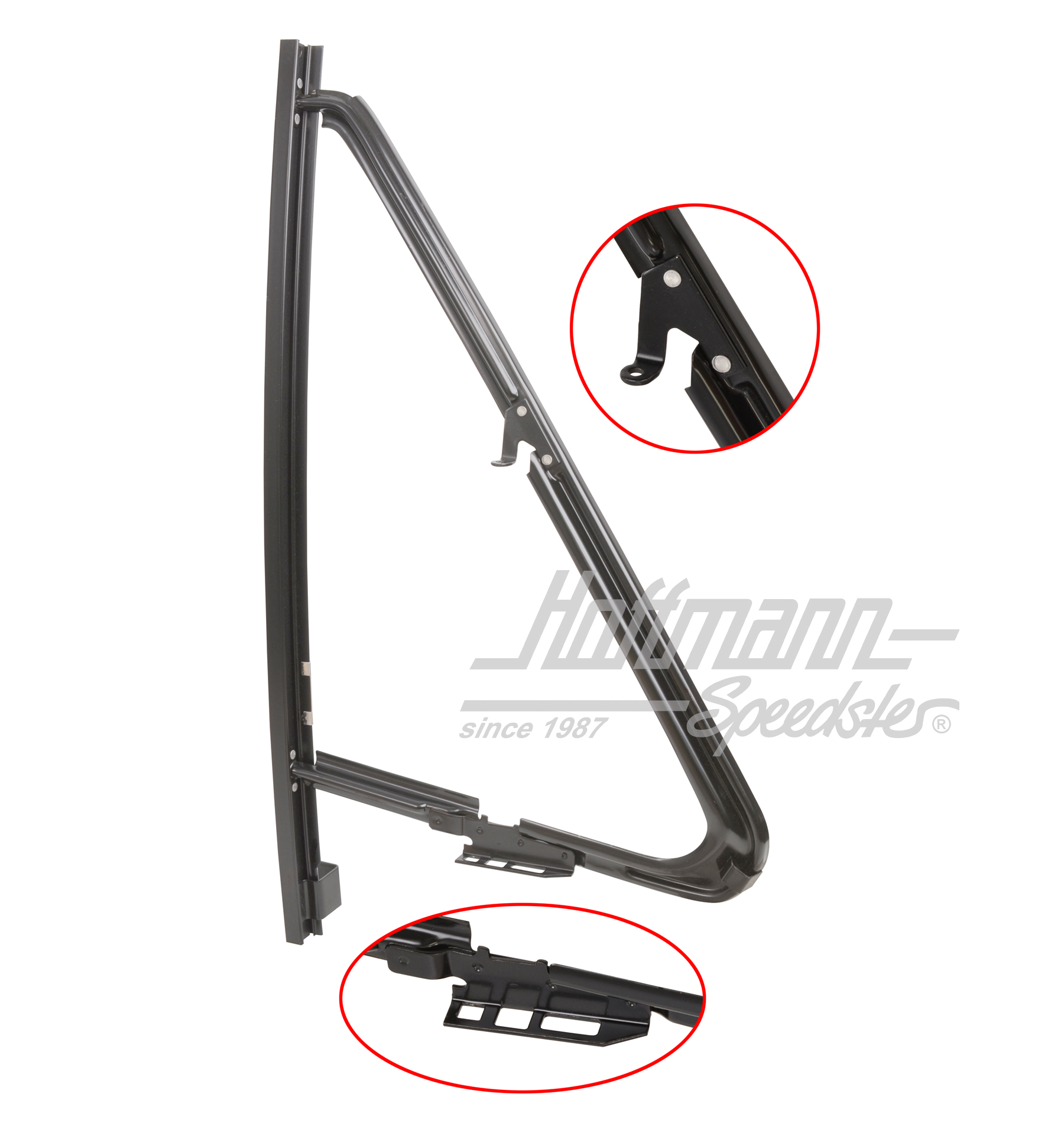 Vent-window frame, Golf 1, .82-, right | 171 837 606 B | 180-1273-32