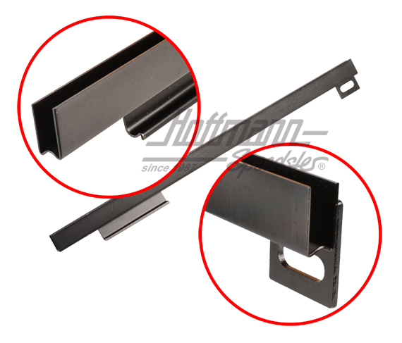 Window-lifter rail, 356 A/B/C, Convertible, left                                                    