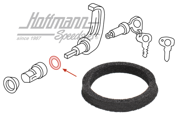 Sealing ring, sliding door handle, outer, -7.73 | 211 843 715 | 090-6159-06