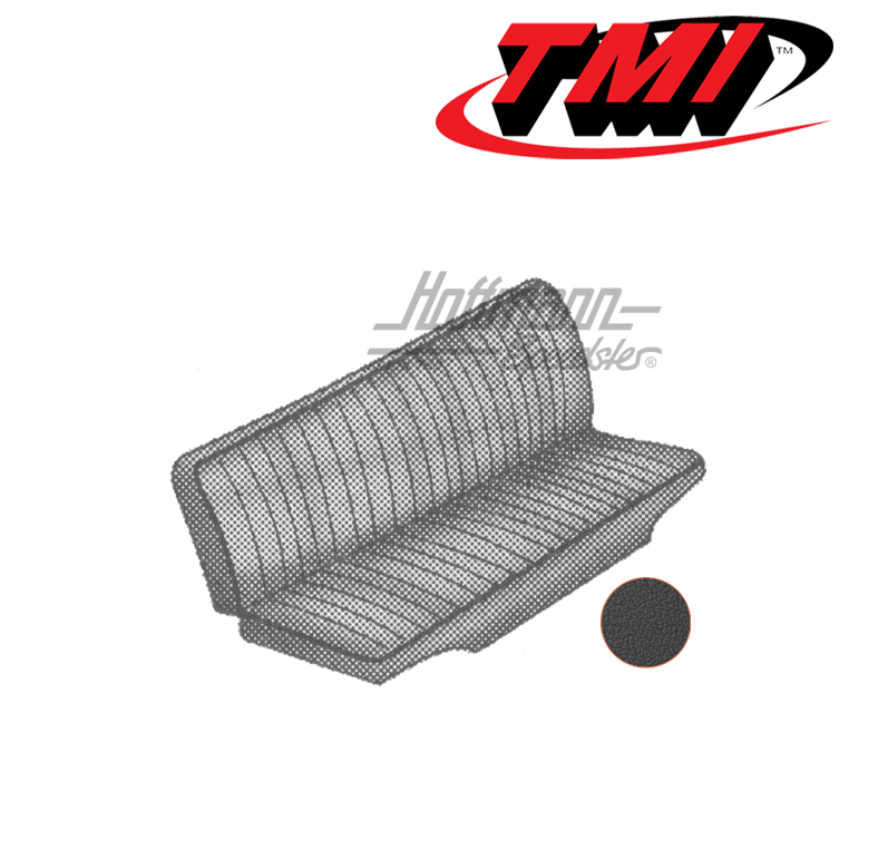 Seat upholstery, rear bench, 73-79, black/smooth | 43-2124-11 | 098-0675-11