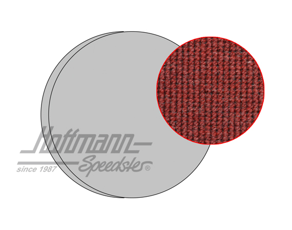 Tire cover, 53-67, hair yarn, red |  | 026-5077-06