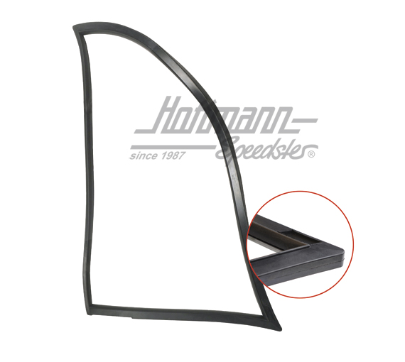 Vent-window seal, Coupé, 76-94, right                                                               