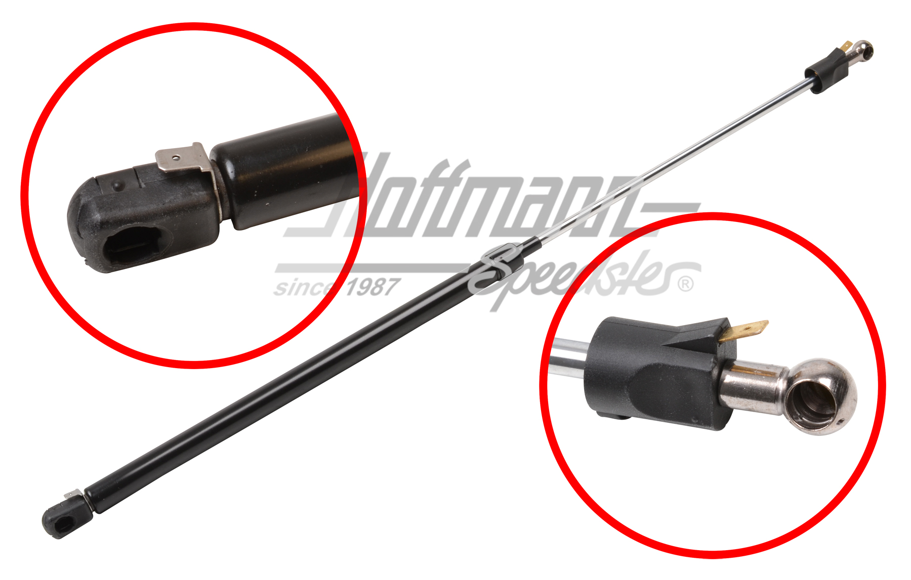 Gas-pressure damper, hatchback, right | 944 512 348 00 | 650-8106-02